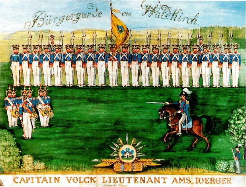 Gemälde der Waldkircher Bürgergarde Gemälde der Waldkircher Bürgergarde