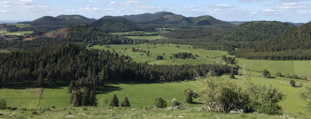 Panorama from Puy de Combegrasse Panorama from Puy de Combegrasse