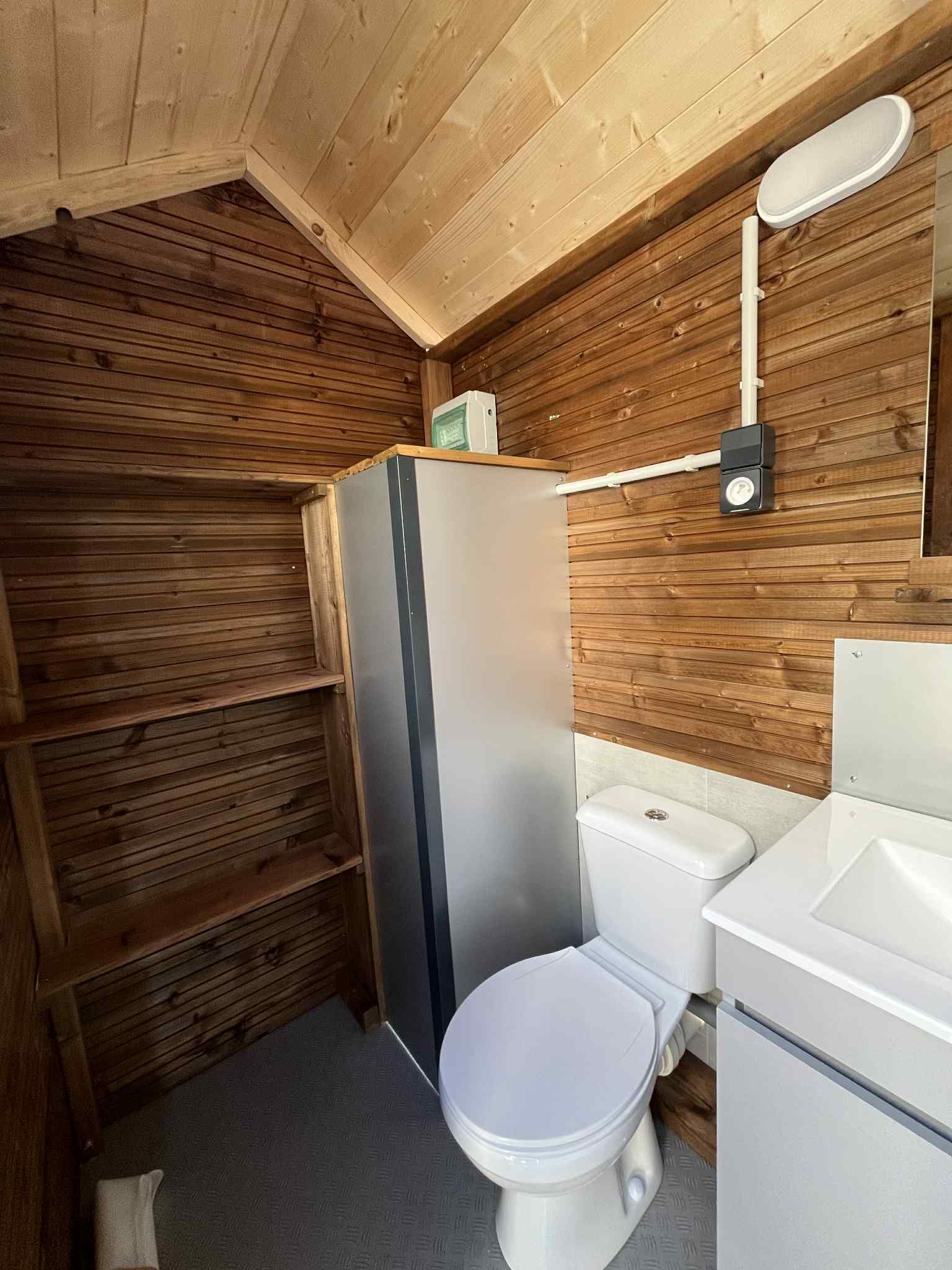 Interior of the private sanitary facility