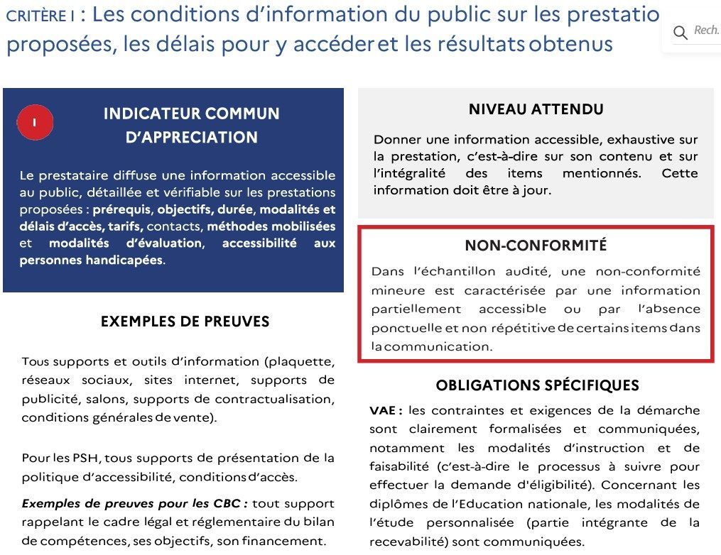 Le programme de formation et l'indicateur 1 de Qualiopi