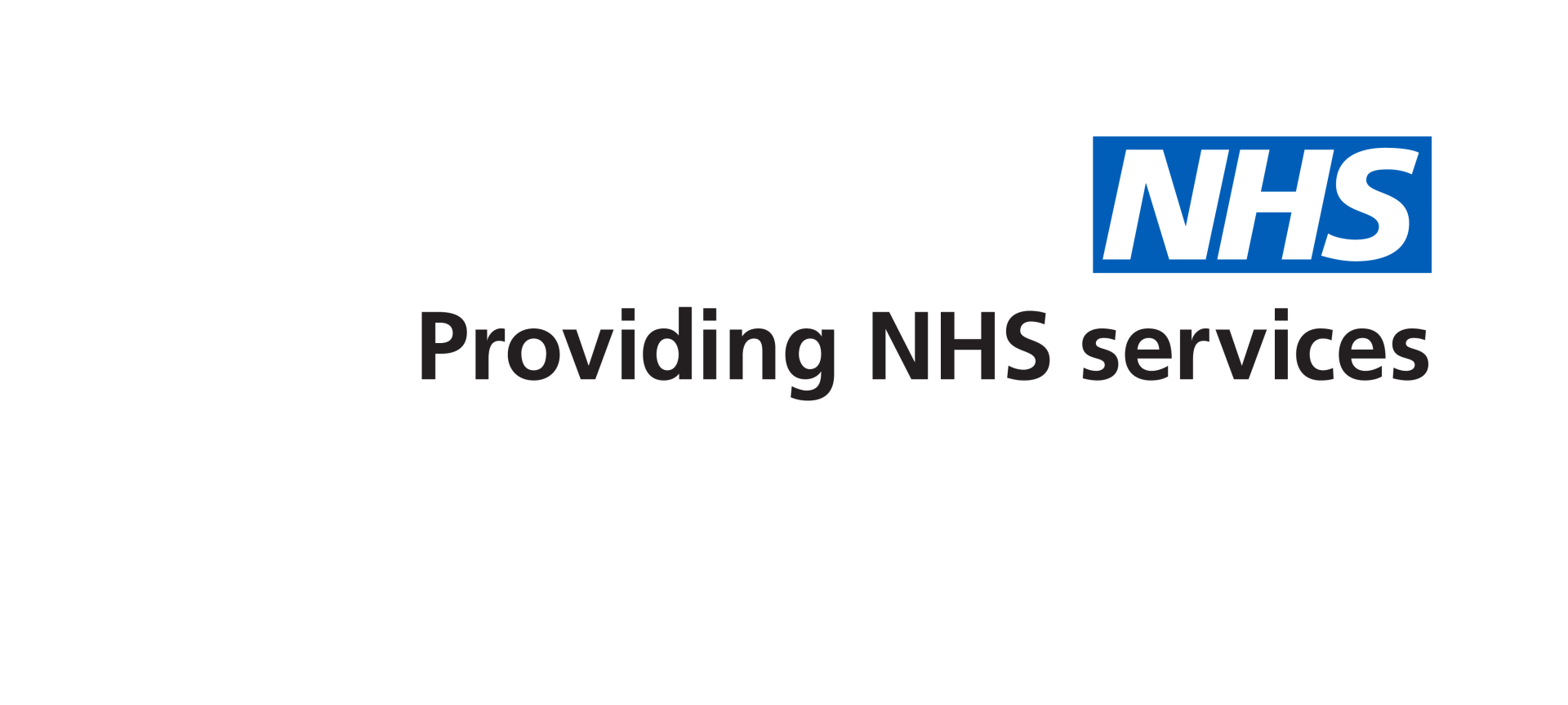 NHS Providing NHS services logo