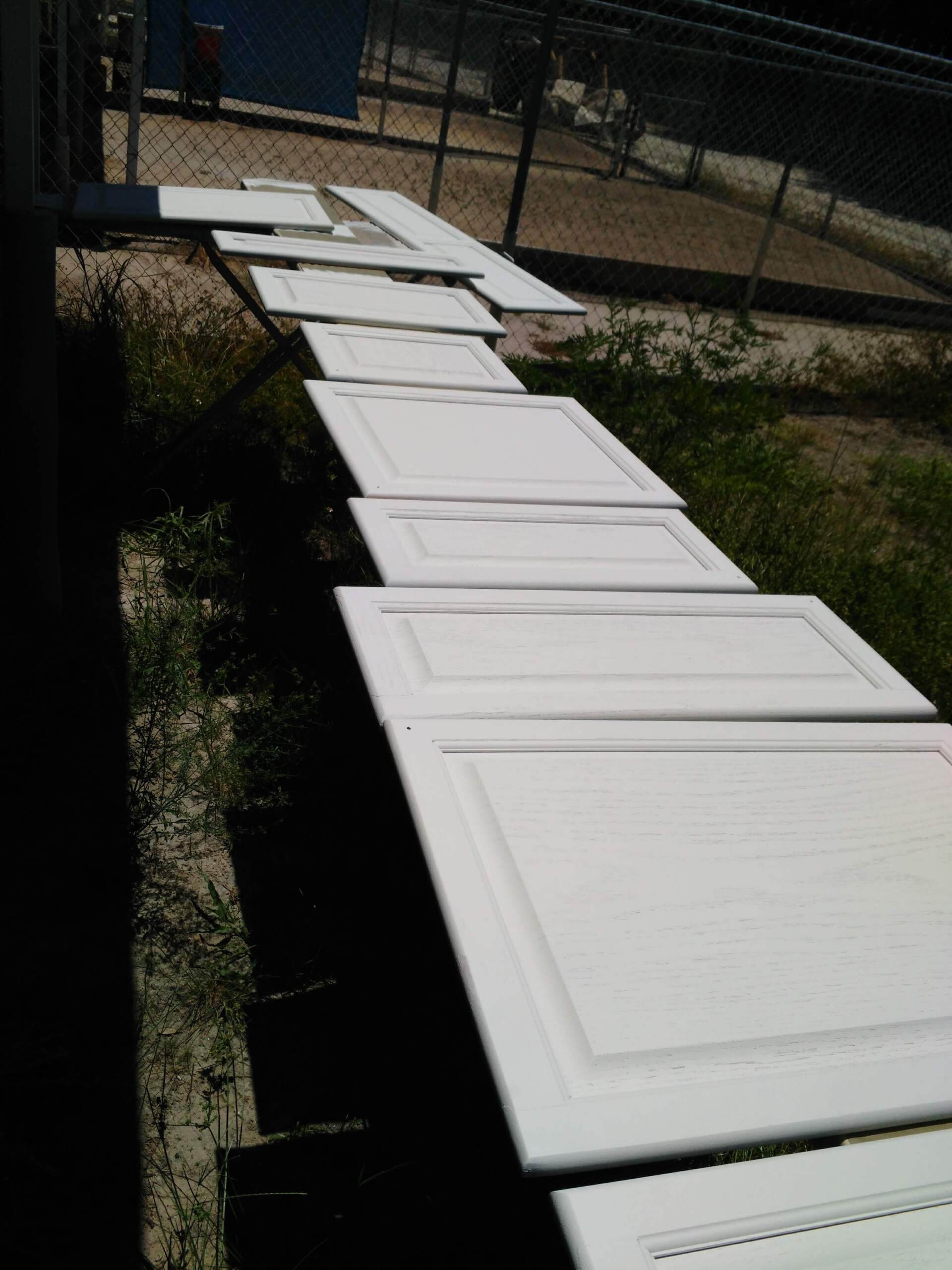 Professionally painted cabinets