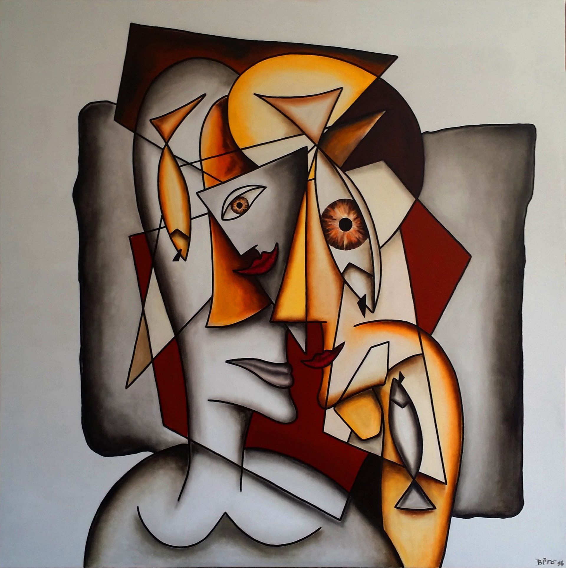 Alain Beraud Cubisme Les Femmes Poissons