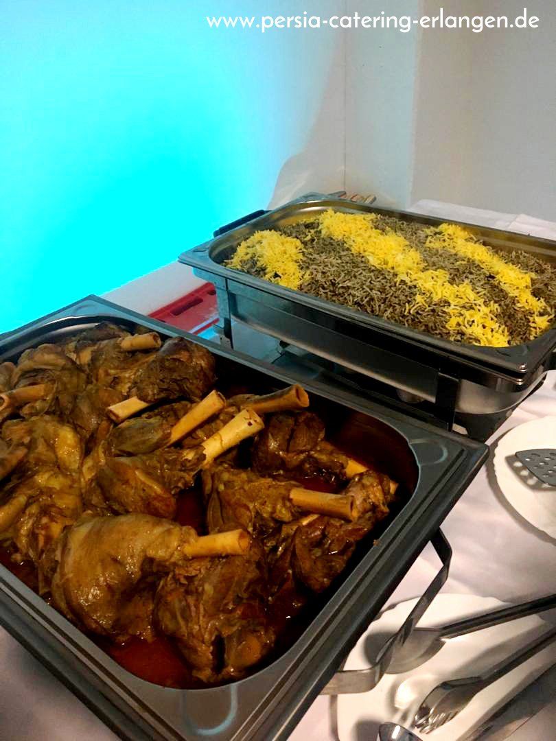 Lammhaxe azf persische Art für 250 Gäste - Persia Catering Erlangen