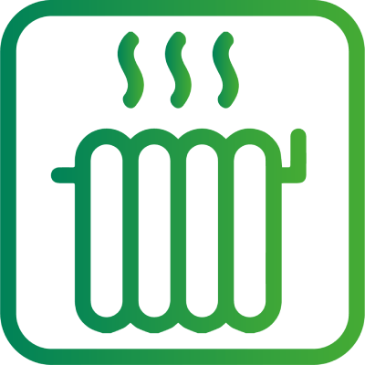 Gas Central Heating Icon