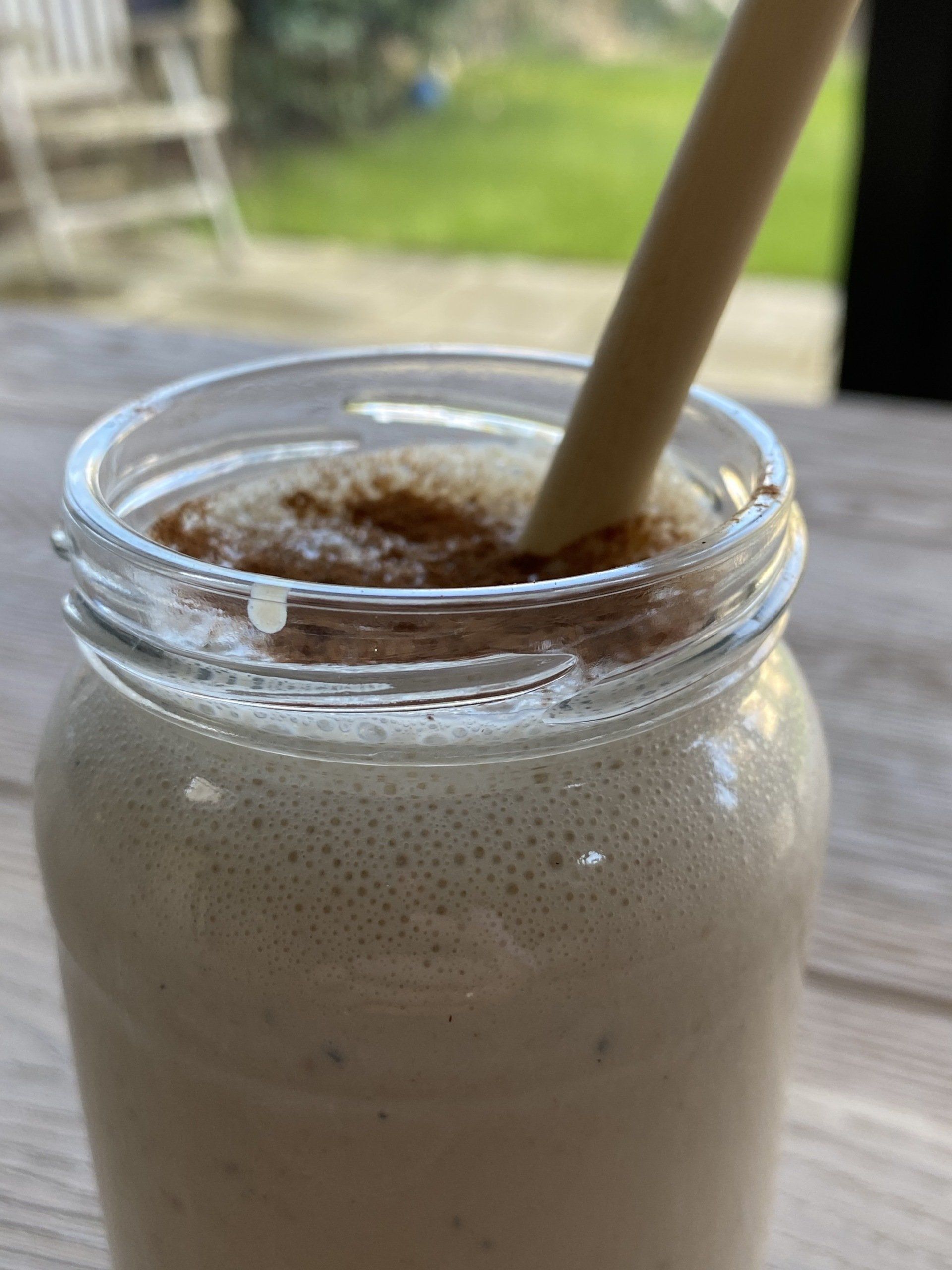 Smoothie with home grown microgreens by Our Lady of Greens