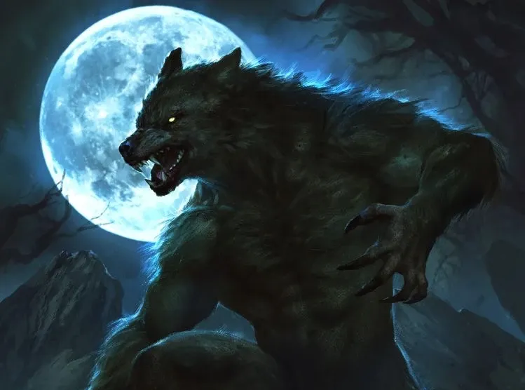 In ancient mythology the werewolf, said to transform under the light of the full moon.W