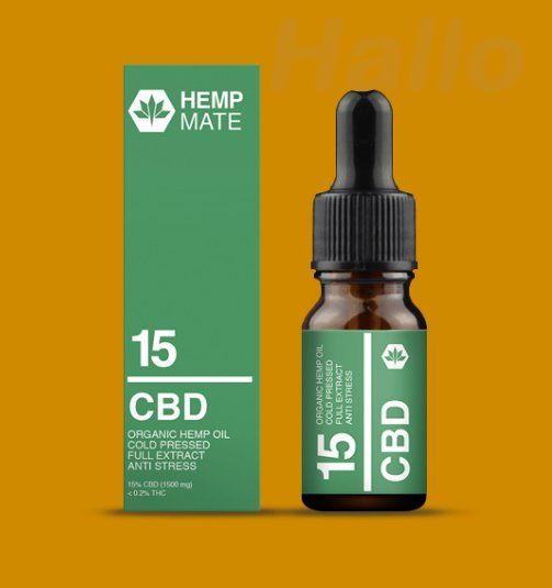 CBD-Öle (REZEPTFREI) in höchster Qualität von HempMate AG CBD-15,HempMate CBD-Öl 15%