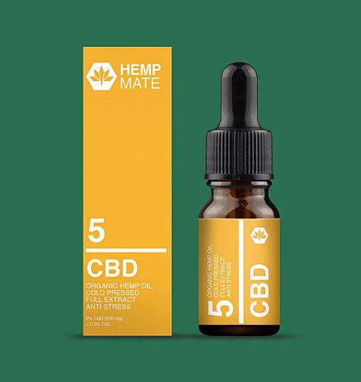 CBD-Öle (REZEPTFREI) in höchster Qualität von HempMate AG CBD-5,HempMate CBD-Öl 5%