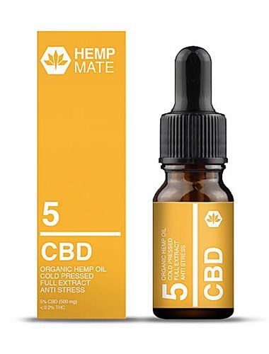 HempMate CBD-Öl 5% Box mit Flasche