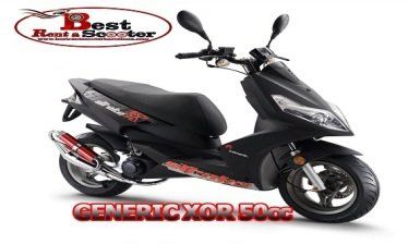 Scooter Xor 50cc - prices rental in Barcelona.