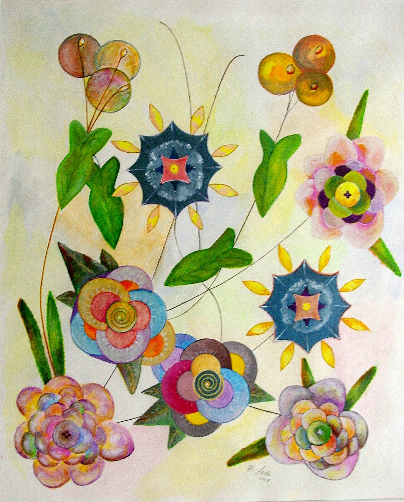 Acryl auf Papier 2008 68cm x 89 cm