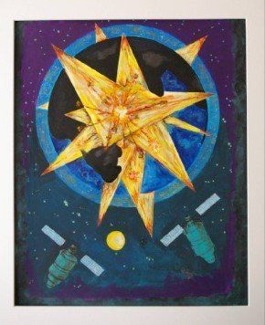 Acryl auf Papier, 50cm x 60cm, 2009