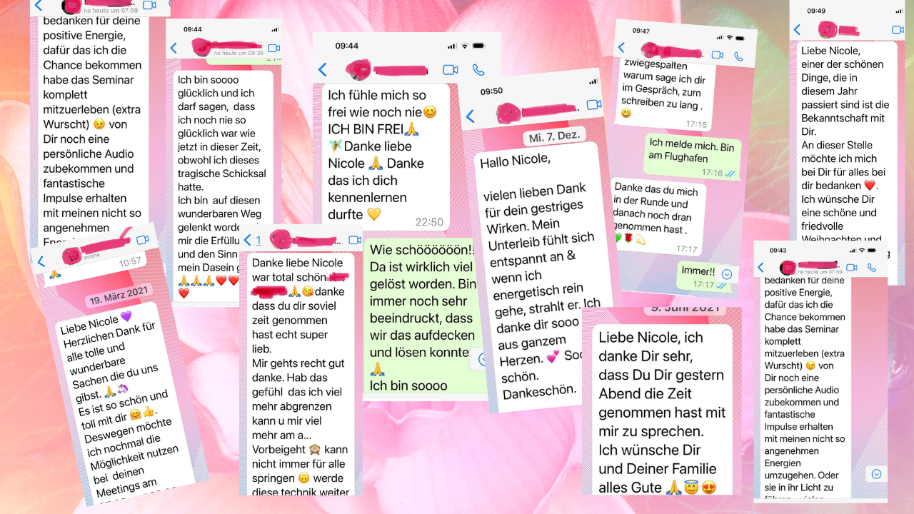 Viele drücken ihre Dankbarkeit aus...