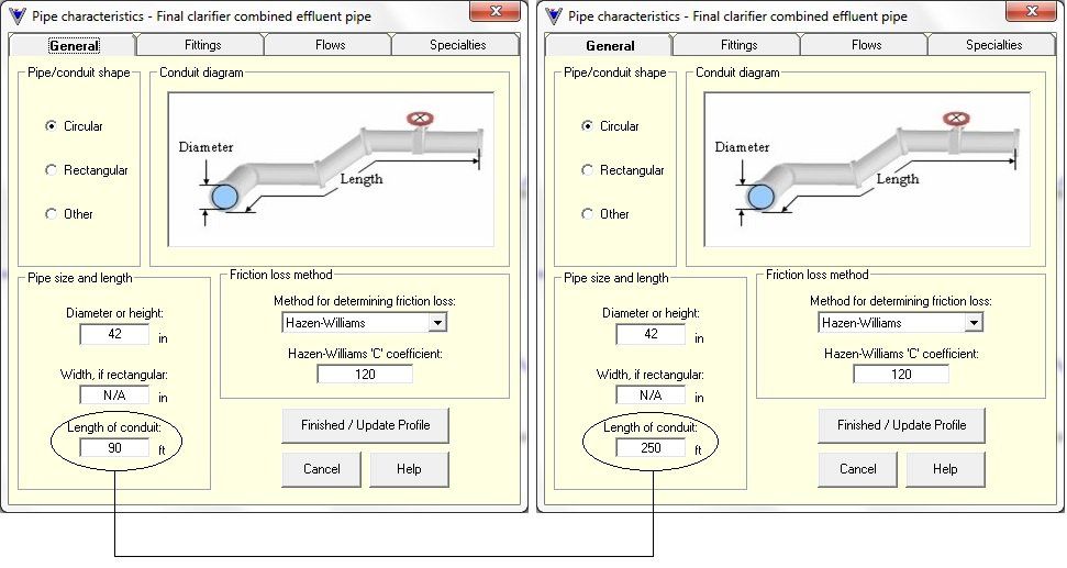 Visual Hydraulics editing features sample image Visual Hydraulics software