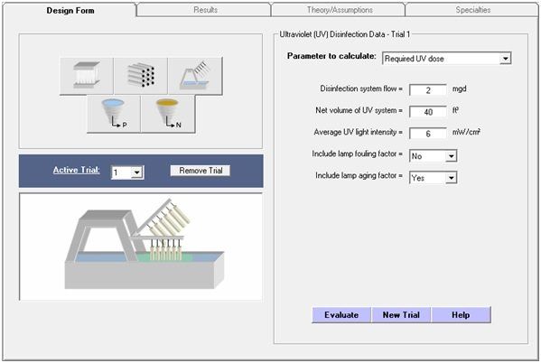 Advanced treatment units sample image Visual Water Designer software