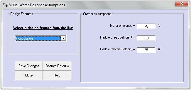 Theory and assumptions sample image Visual Water Designer software