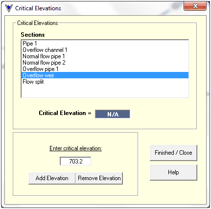 Visual Hydraulics options sample image Visual Hydraulics software