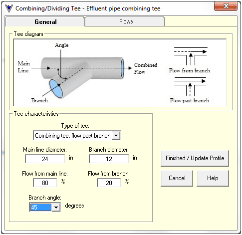 Hydraulic elements sample image Visual Hydraulics software