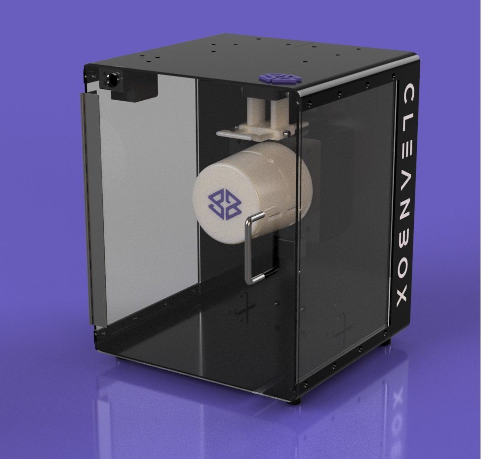 die Cleanbox CX1 reinigt eine VR Brille in nur 60 Sekunden. kabetec ist offizieller Reseller der cleanbox.