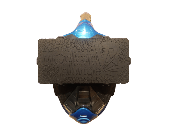 Mit der modicap PlungeVR von kabetec können Sie in Ihrem Pool oder Schwimmbad in virtuelle Welten abtauchen. VR-Schnorcheln ohne Schnorchel, ohne Fixierung, ohne Bauchgurt!