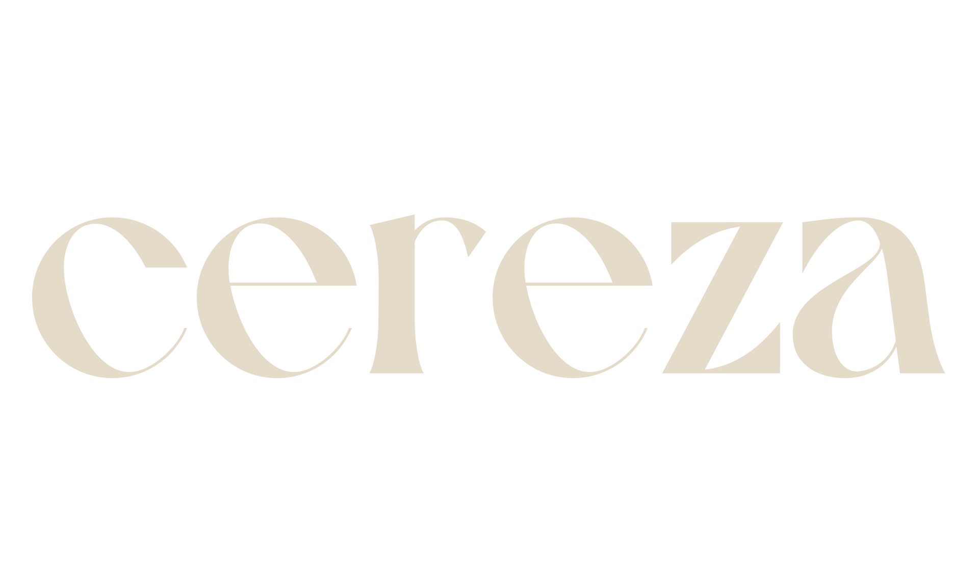 Cereza Logo in beige