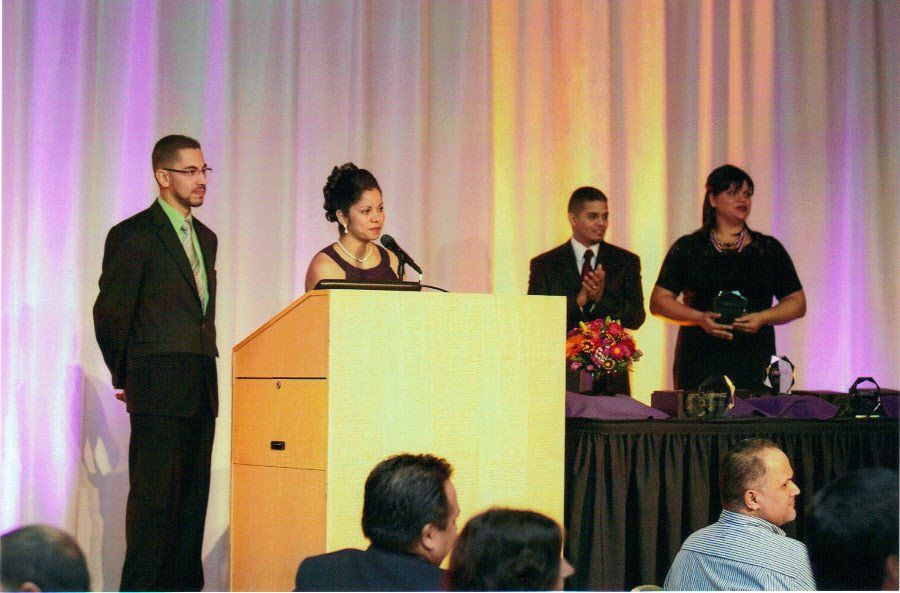 Jose & Trudy at an award ceremony