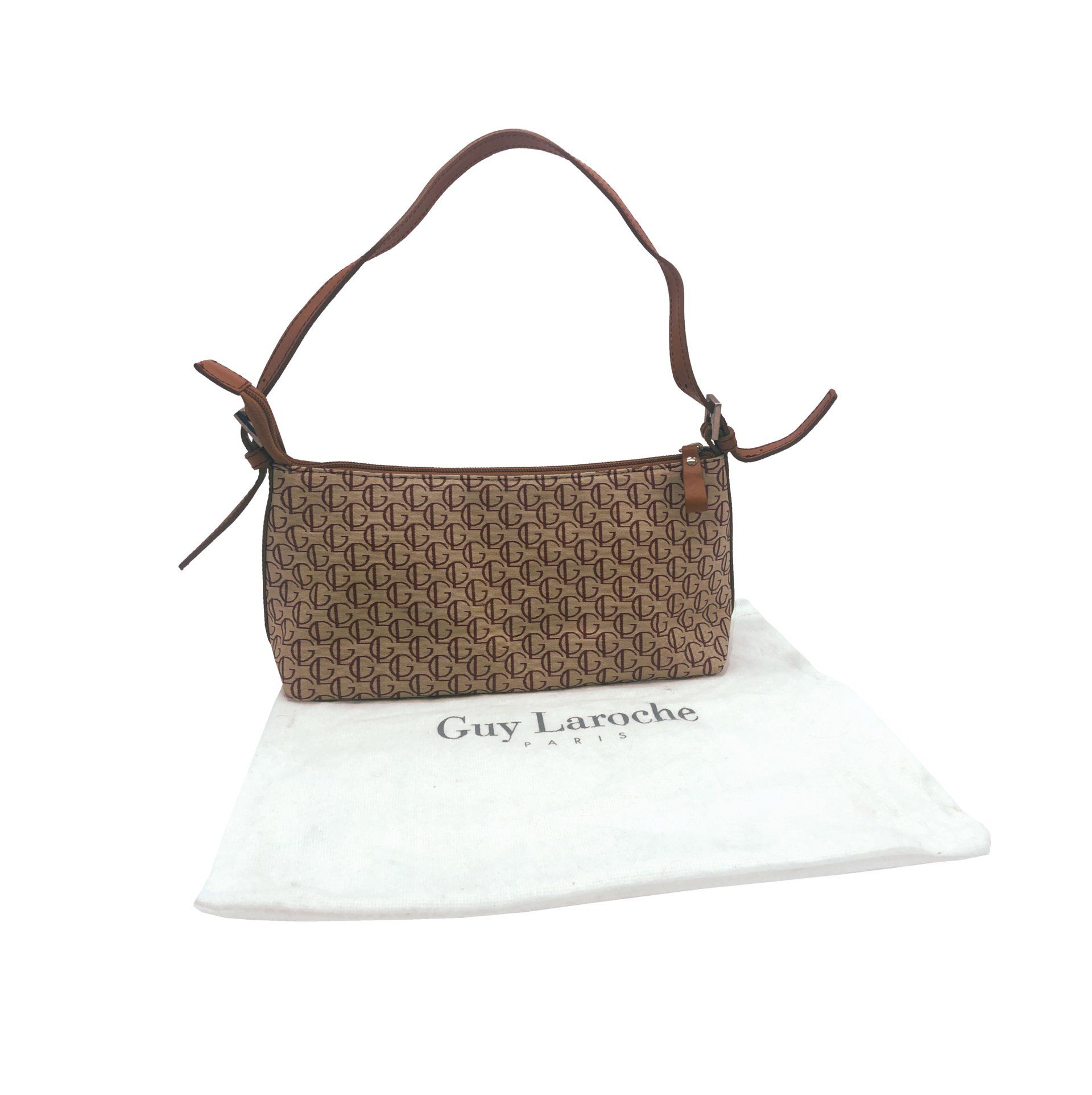 Guy Laroche Monogram Baguette Bag
