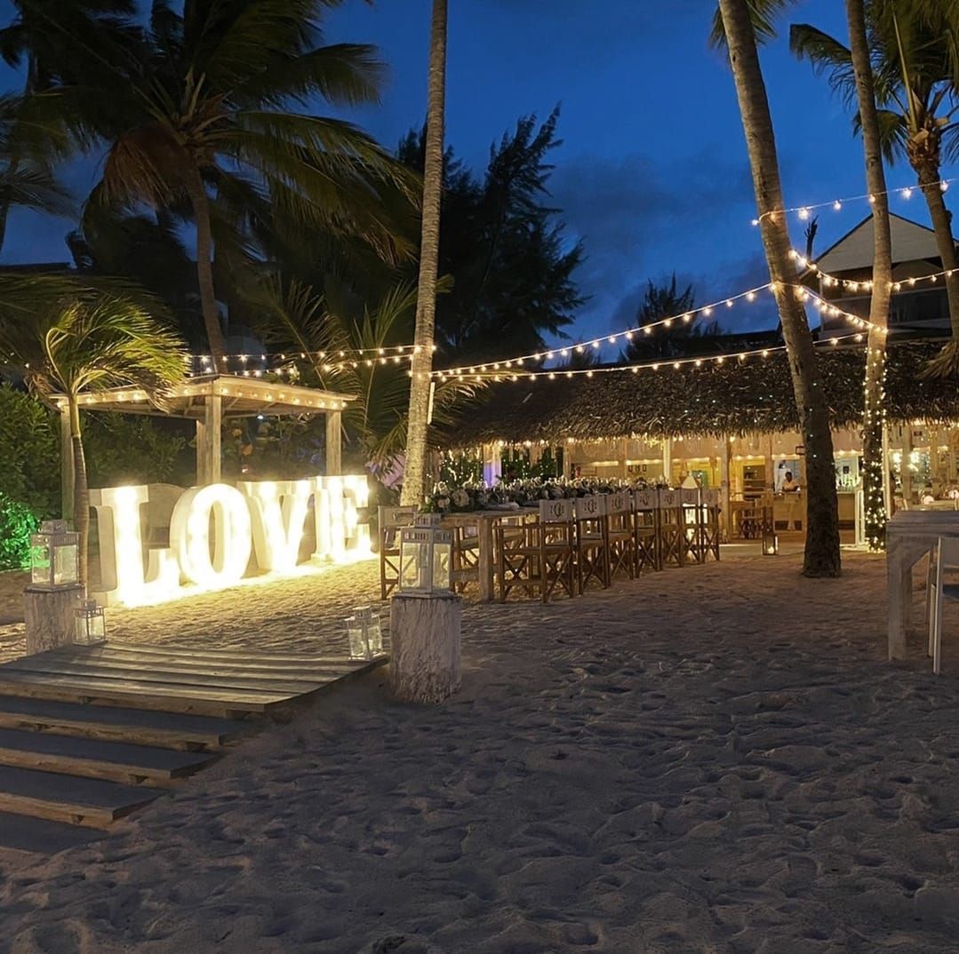 Beach front location for weddings in Punta Cana