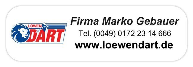 Firma Marko Gebauer Automaten und -service www.loewendart.de Löwen Dart