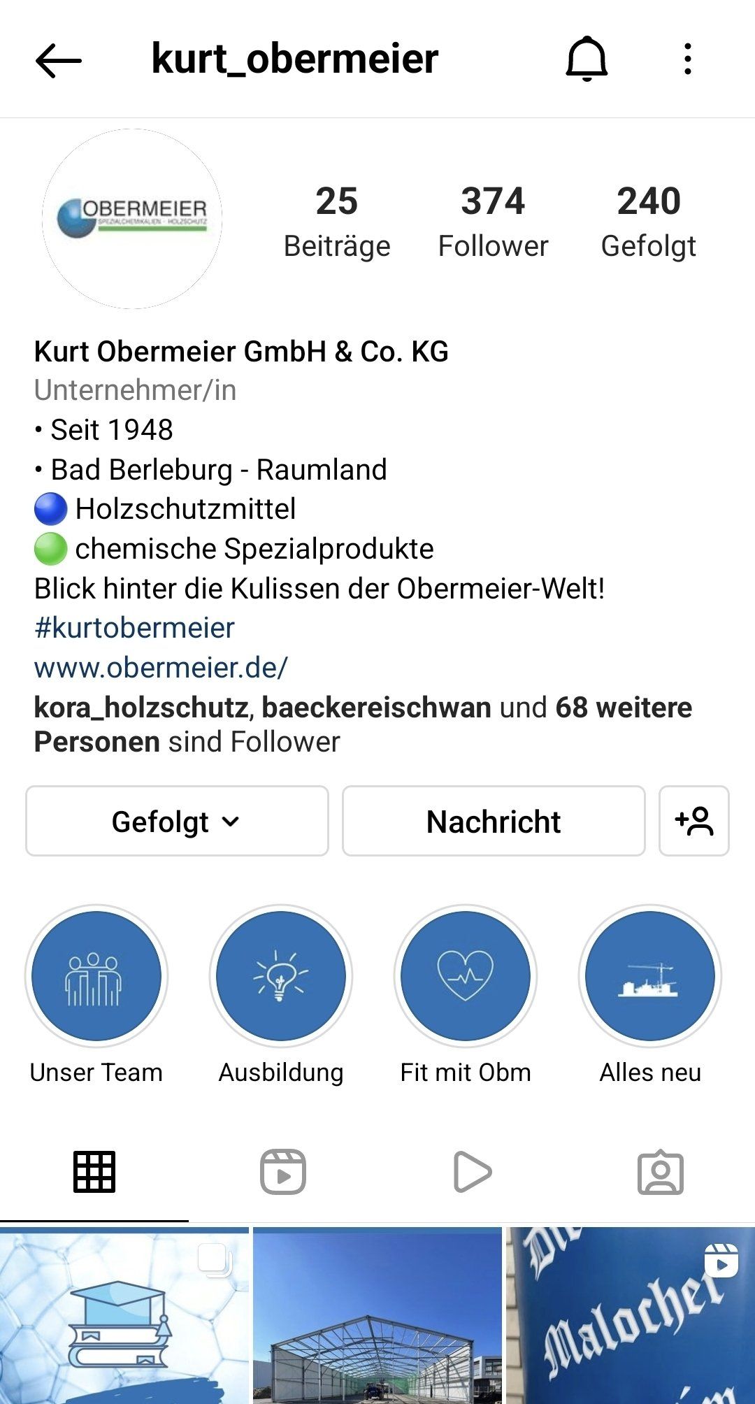 Screenshot des Accounts kurt_obermeier