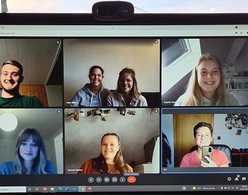 Bild von Zoom-Bildschirm nach einem Workshop