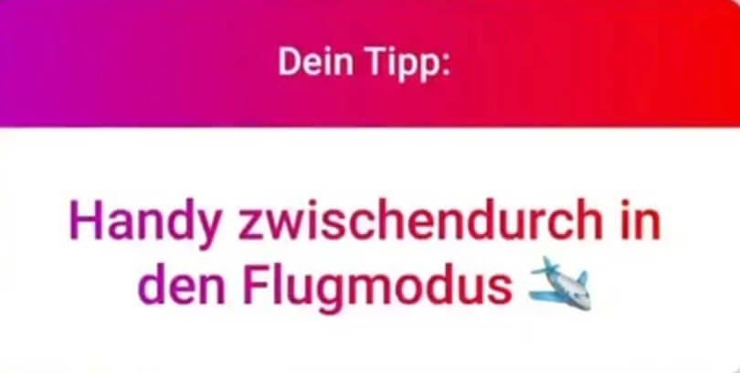 Soziale Medien gesund nutzen: Schalte dein Handy in den Flugmodus - Tipp aus der Community