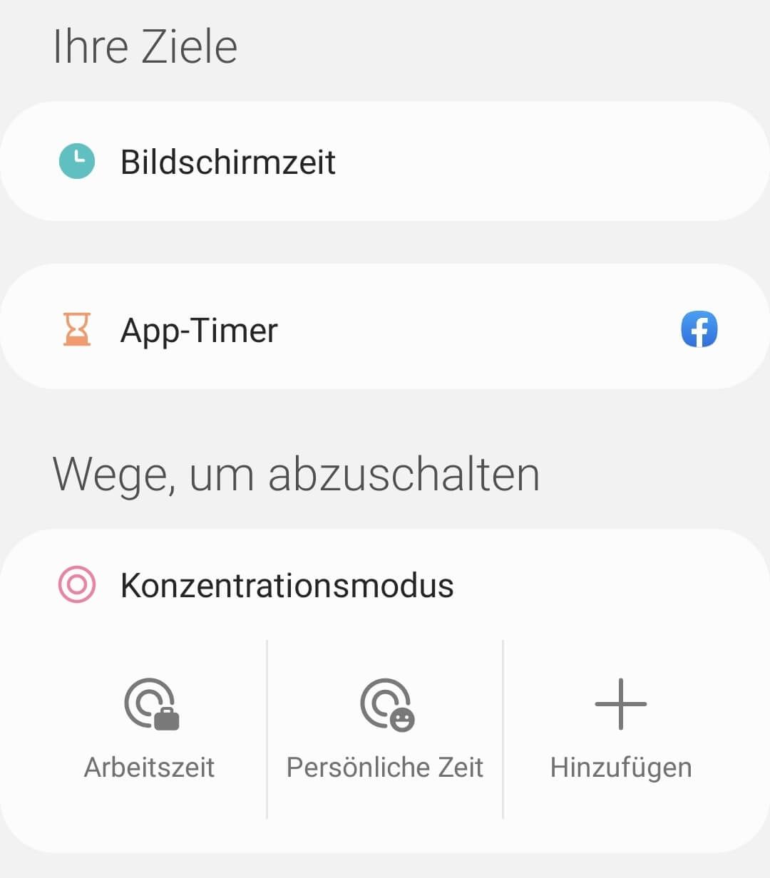 Soziale Medien gesund nutzen: In vielen Smartphones kannst du dir einen Timer für deine Apps stellen.