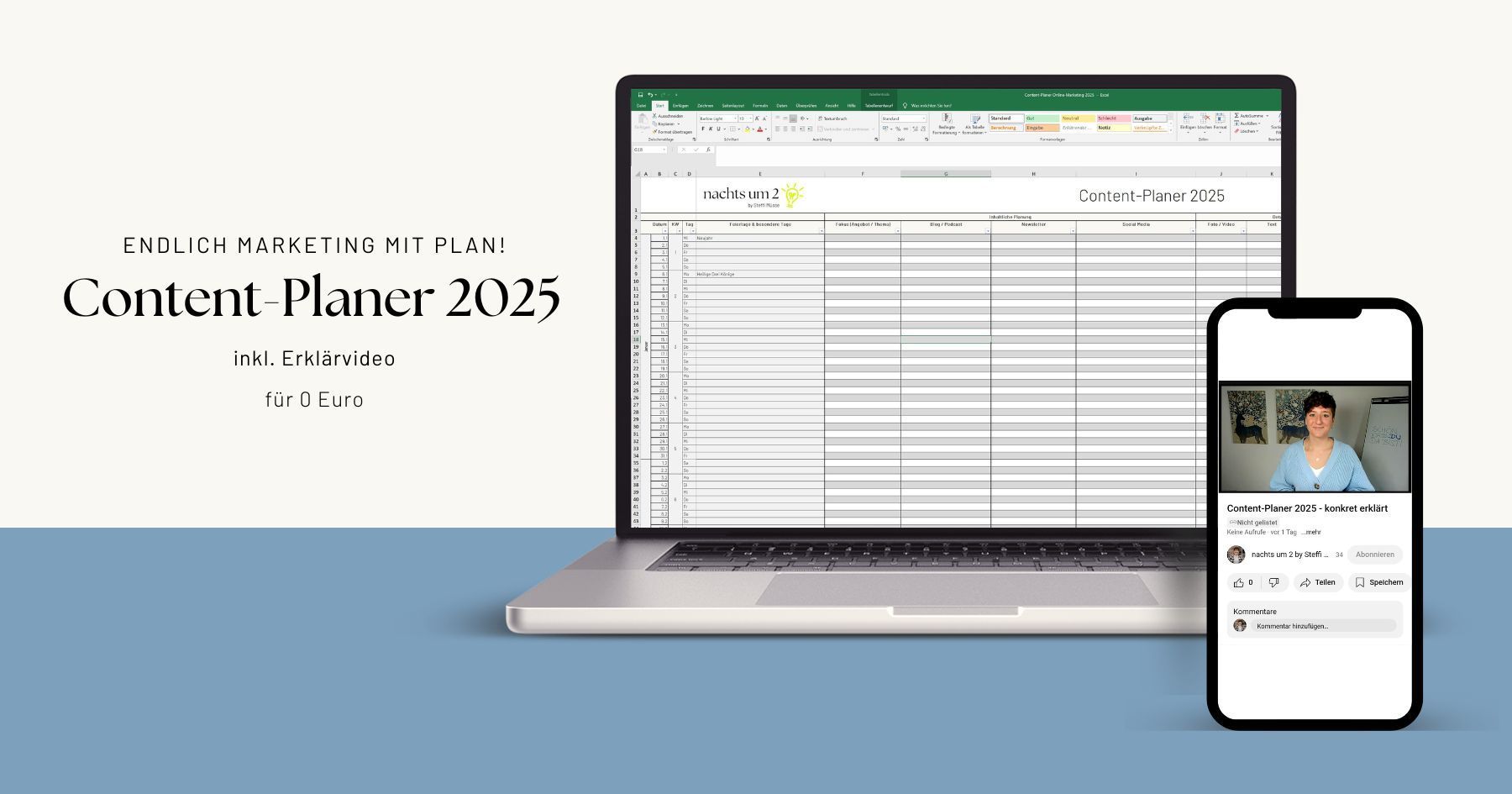 Vorlage für Instagram Bio für Selbstständige - Content-Planer 2025
