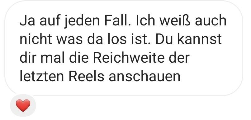 Screenshot einer Nachricht: