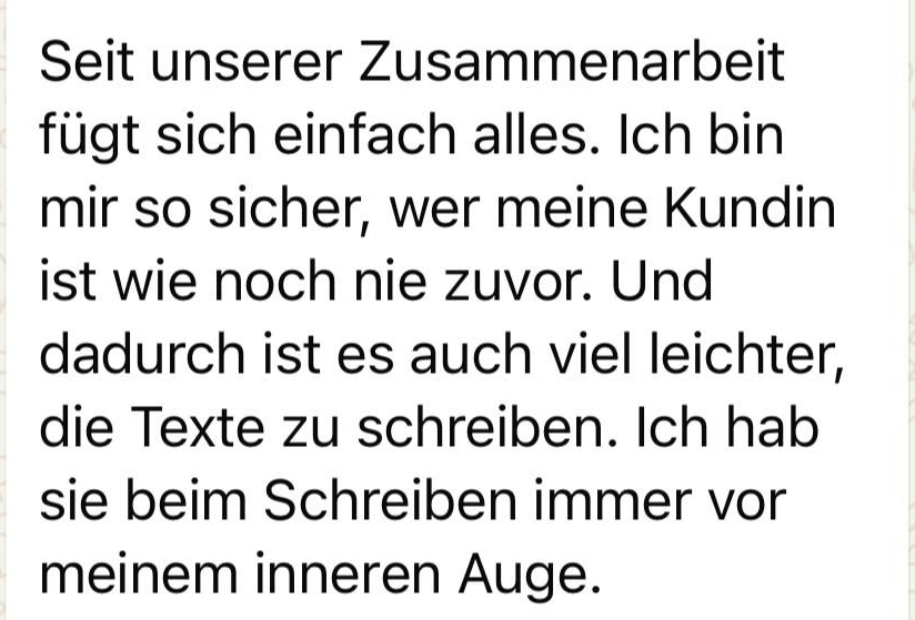 Online-Marketing-Check Kundinnen-Feedack: