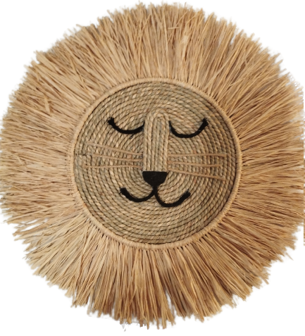 Espejo de fibra natural