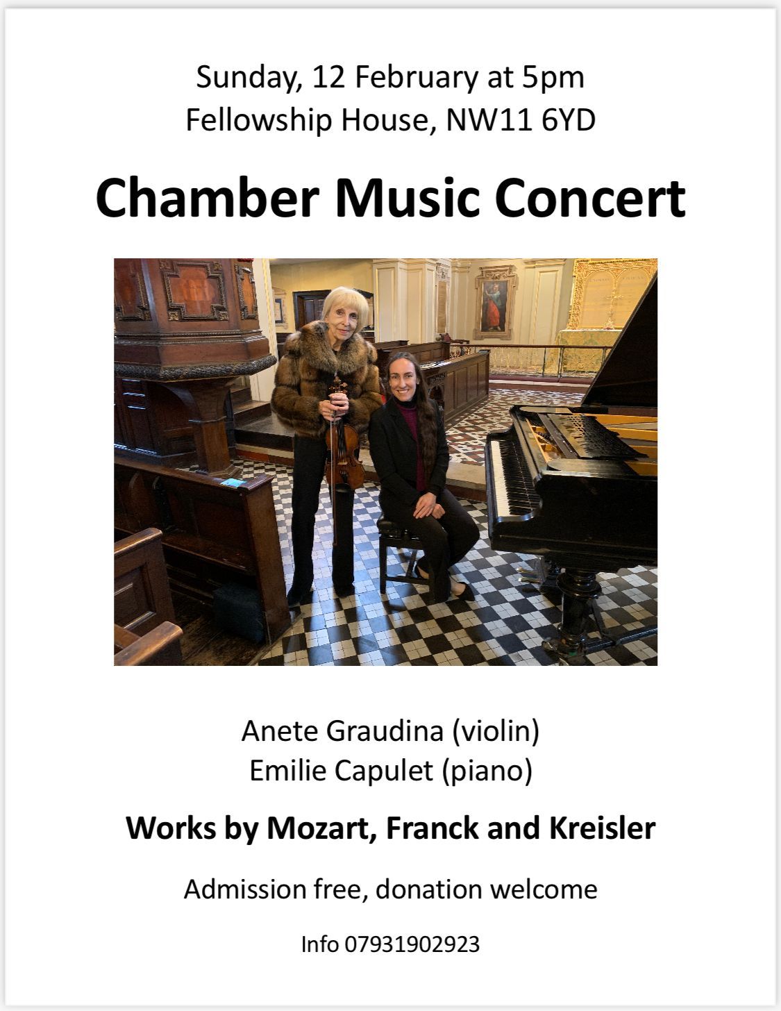 Rachel Smith, Flute & Emilie Capulet, piano