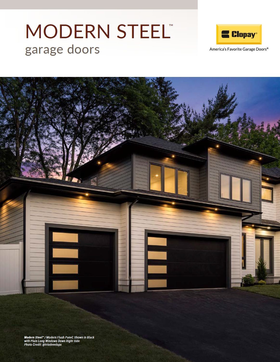 CLOPAY - RSDR MODERN STEEL BROCHURE 2025