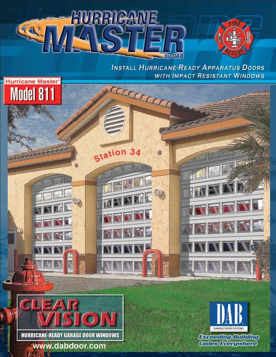 Hurricane Impact Windows - DAB Garage Door Model 811 Brochure