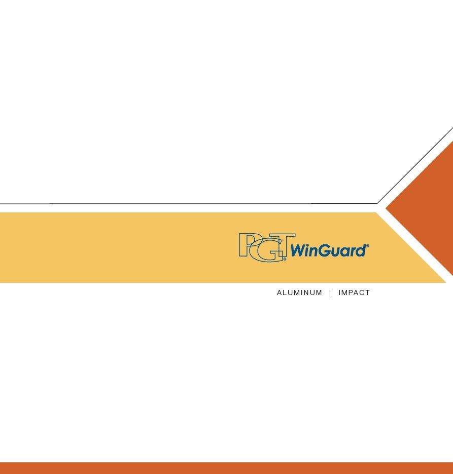 Hurricane Impact Windows - PGT WinGuard Aluminum Series 700 Brochure