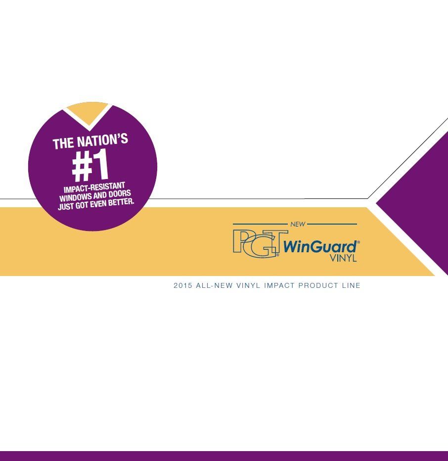 Hurricane Impact Windows - PGT WinGuard Vinyl Series 5500 Brochure