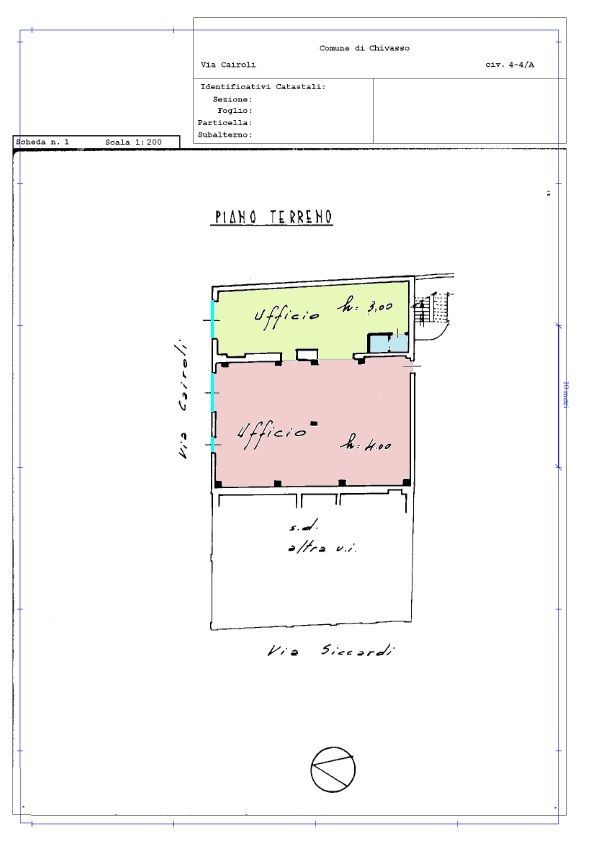 planimetria, piantina, locale cairoli, chivasso, vendita, immobiliare chivasso, immobile in vendita, commerciale