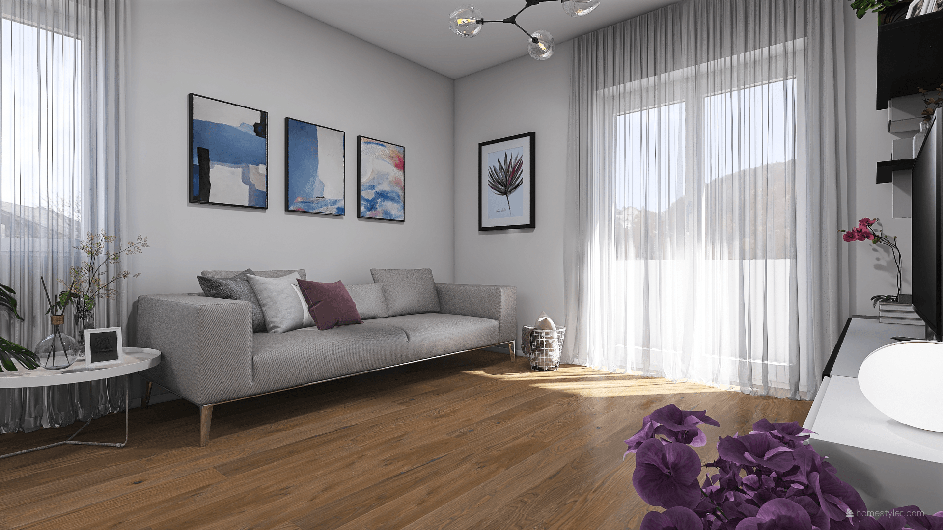 Prima e dopo casa make up, post ristrutturazione soggiorno