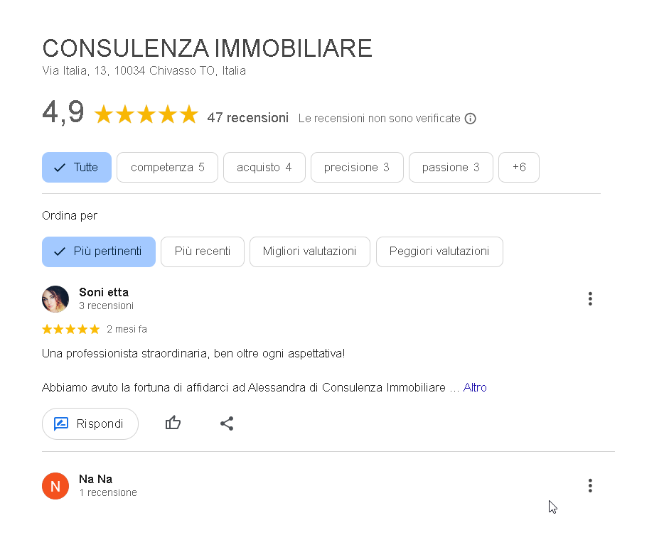 recensioni agenzia, stelle, collegamento, google recensioni,
