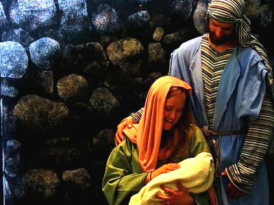 Nativity Play - Mary, Joseph, and Baby Jesus