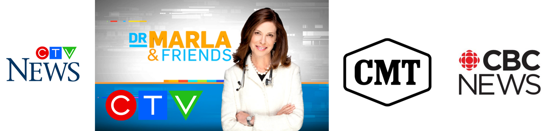 Dr. Jory Basso's TV appearances include Dr. Marla and Friends, CMT, CTV, CBC NEWS