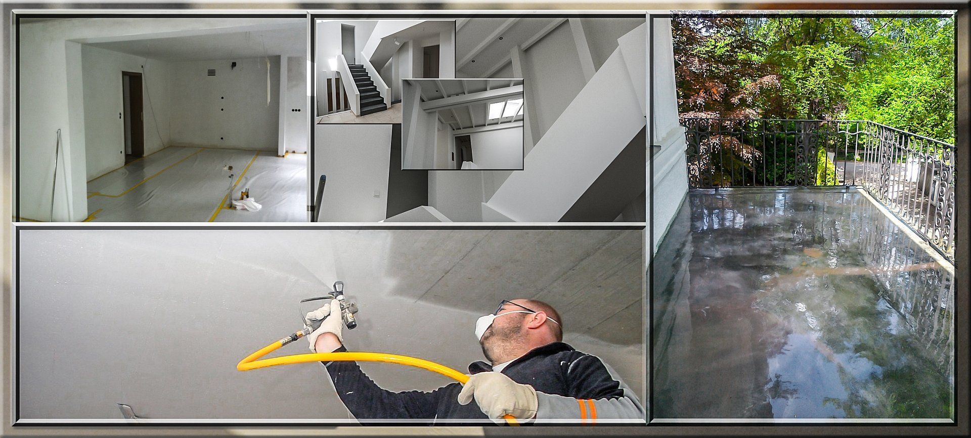 Renovierungsarbeiten und Bodenbeschichtung Malerarbeiten München,Malerfirma Freising, Malerfachbetrieb Landshut