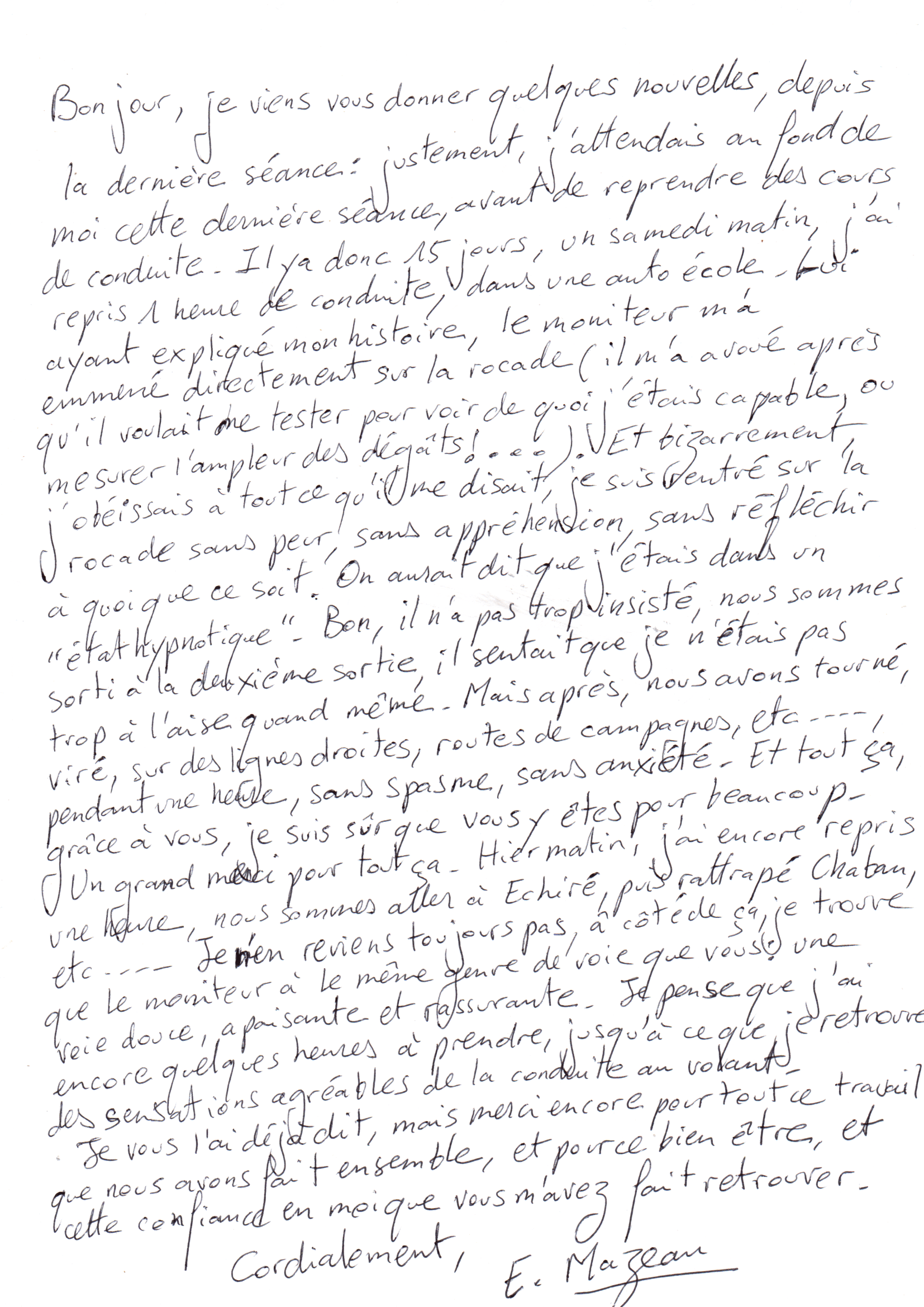 Crises d'Angoisse au Volant, Peur de Conduire